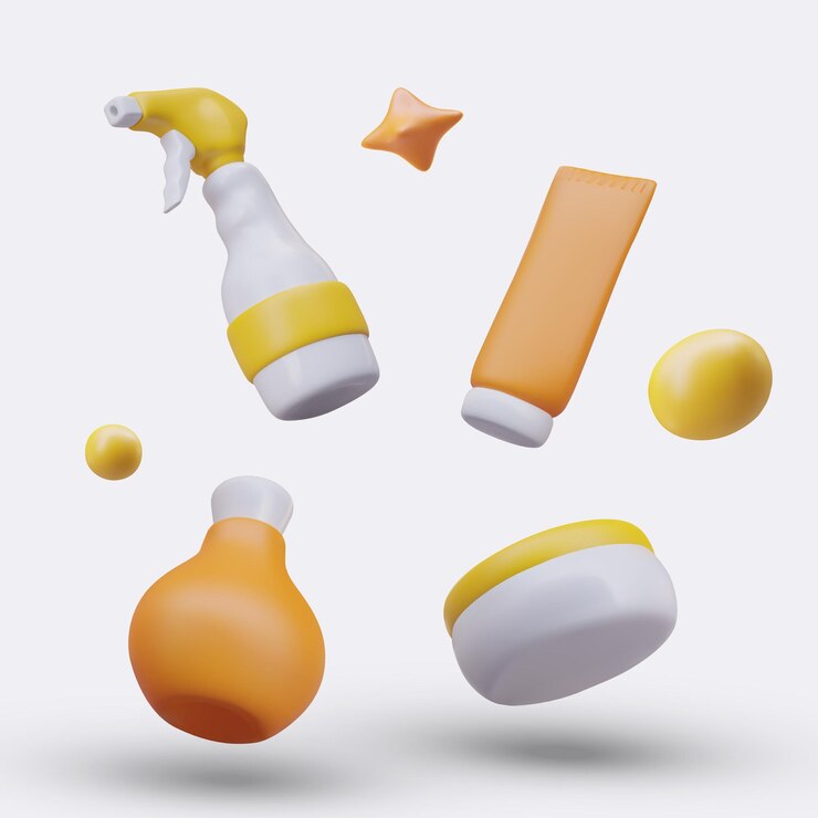 Vector conjunto de envases para productos cosméticos y médicos