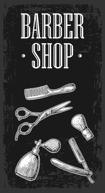 Conjunto de equipos para barbería