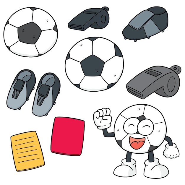 Vector conjunto de equipos de futbol