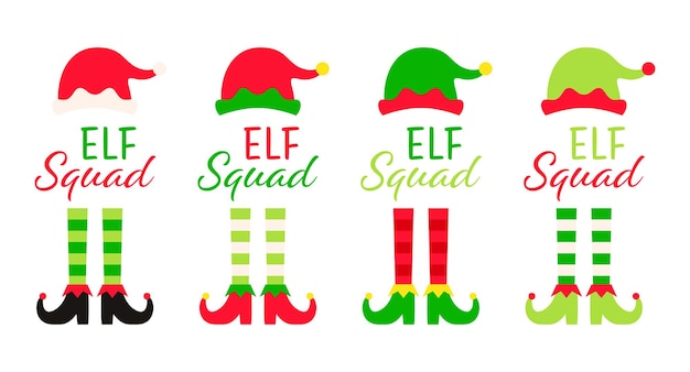 Conjunto de escuadrón de duendes navideños