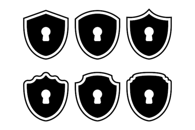 Conjunto de escudos de cerradura