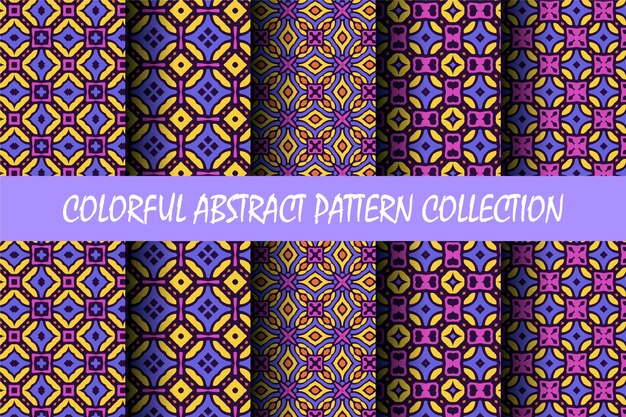 conjunto de estilo de patrón abstracto