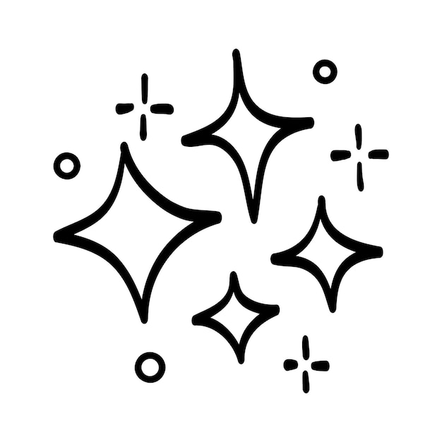 Vector conjunto de estrellas vectoriales icono de brillo icono de superficie limpia efecto de luz brillante estrellas y estallido brillante aislado en ilustración vectorial de fondo blanco