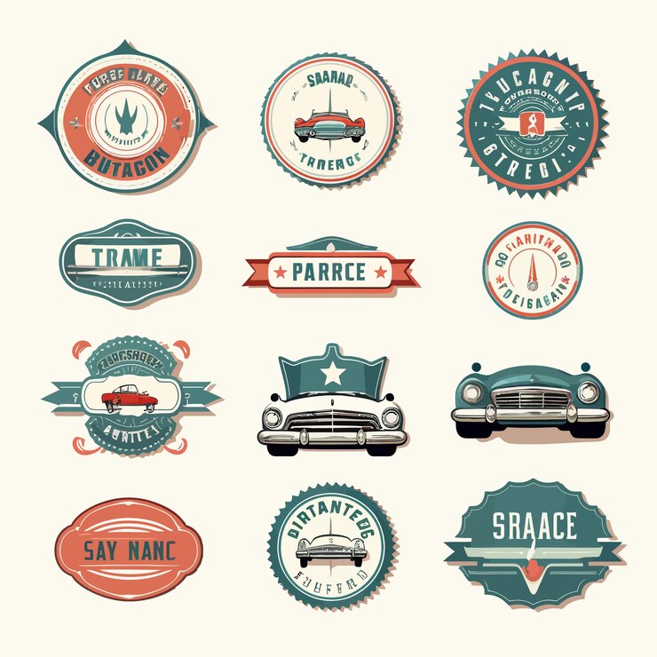 Vector conjunto de etiquetas y insignias vintage