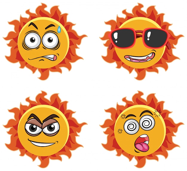 Un conjunto de Expresión Ficial Sun