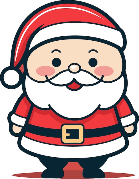 El conjunto festivo de Santa Claus Vector La galería estacional de Santa Claus