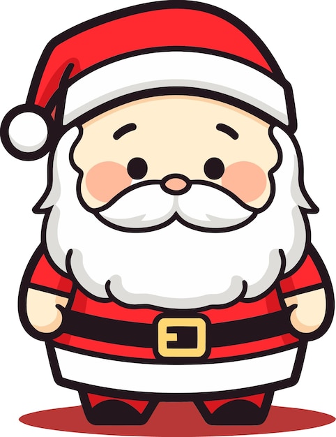 El conjunto festivo de Santa Claus Vector La galería estacional de Santa Claus