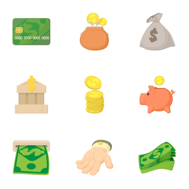 Conjunto de financiación, estilo de dibujos animados