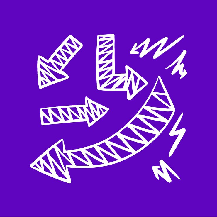 Vector conjunto de flechas de vector libre dibujado a mano colección de flechas dibujadas a mano png conjunto de flechas negras
