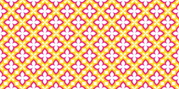 Conjunto floral geométrico de patrones sin costuras fondos vectoriales dorados y blancos ilustraciones simples