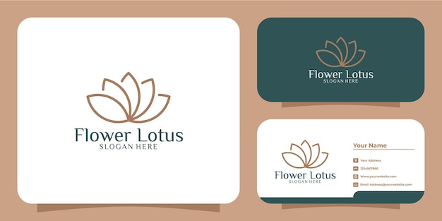 Conjunto de flores de lujo, inspiración para el diseño de logotipos y tarjetas de visita.