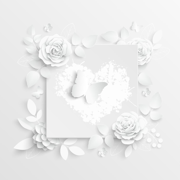 Vector conjunto de flores la tarjeta elegante rosa ilustración vectorial