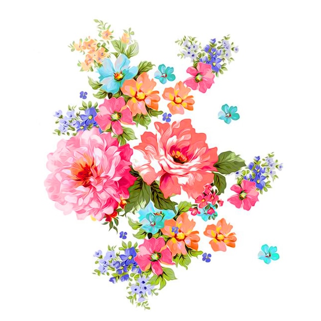 Vector conjunto de flores