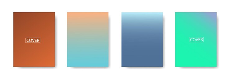 Vector conjunto de fondo abstracto con hermoso color de gradación, fondo colorido para el telón de fondo de la pancarta del aviador del cartel.banner vertical.fondo fluido fresco ilustración vectorial