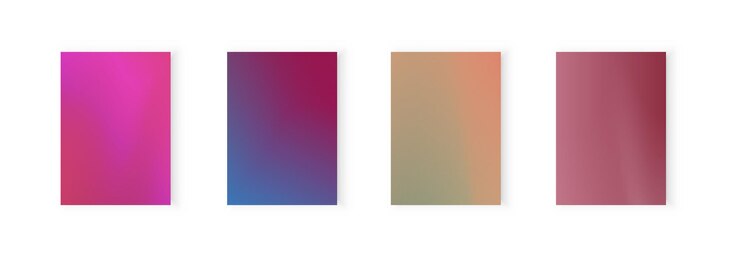Vector conjunto de fondo abstracto con hermoso color de gradación de fondo colorido para volante de póster