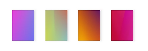 conjunto de fondo abstracto con hermoso color de gradación de fondo colorido para volante de póster