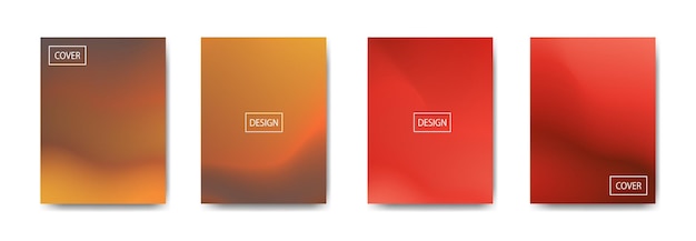 conjunto de fondo abstracto con hermoso fondo colorido de color de gradación para cartel volante banner telón de fondo banner vertical ilustración de vector de fondo fluido fresco
