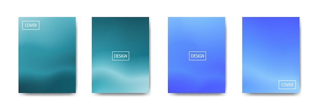 conjunto de fondo abstracto con hermoso fondo colorido de color de gradación para cartel volante banner telón de fondo banner vertical ilustración de vector de fondo fluido fresco