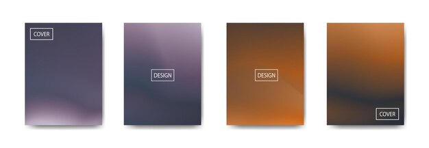 conjunto de fondo abstracto con hermoso fondo colorido de color de gradación para cartel volante banner telón de fondo banner vertical ilustración de vector de fondo fluido fresco