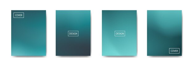 conjunto de fondo abstracto con hermoso fondo colorido de color de gradación para cartel volante banner telón de fondo banner vertical ilustración de vector de fondo fluido fresco