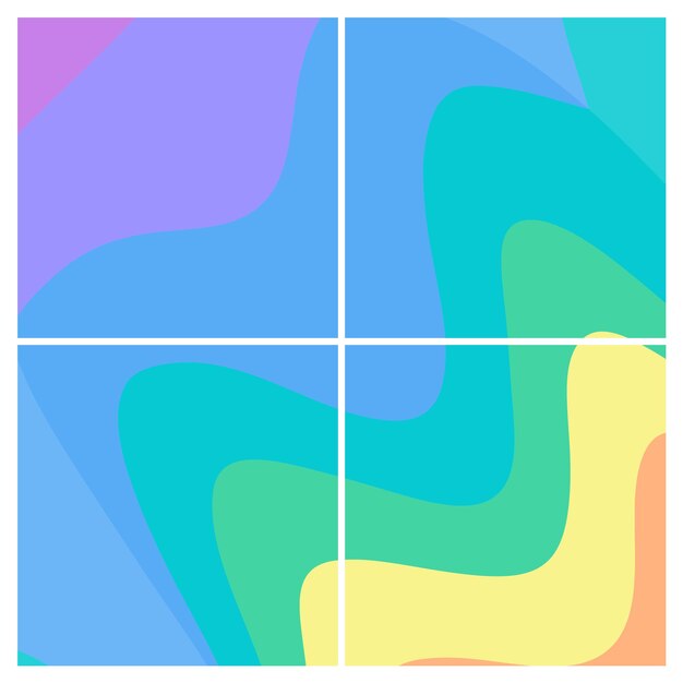 Conjunto de fondo abstracto de ondas