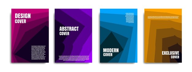 Conjunto de fondo abstracto para pancartas, carteles, redes sociales, portadas de libros, plantillas de folletos