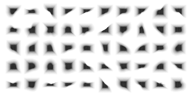 Conjunto de fondo abstracto de semitono de forma de Trangle 50