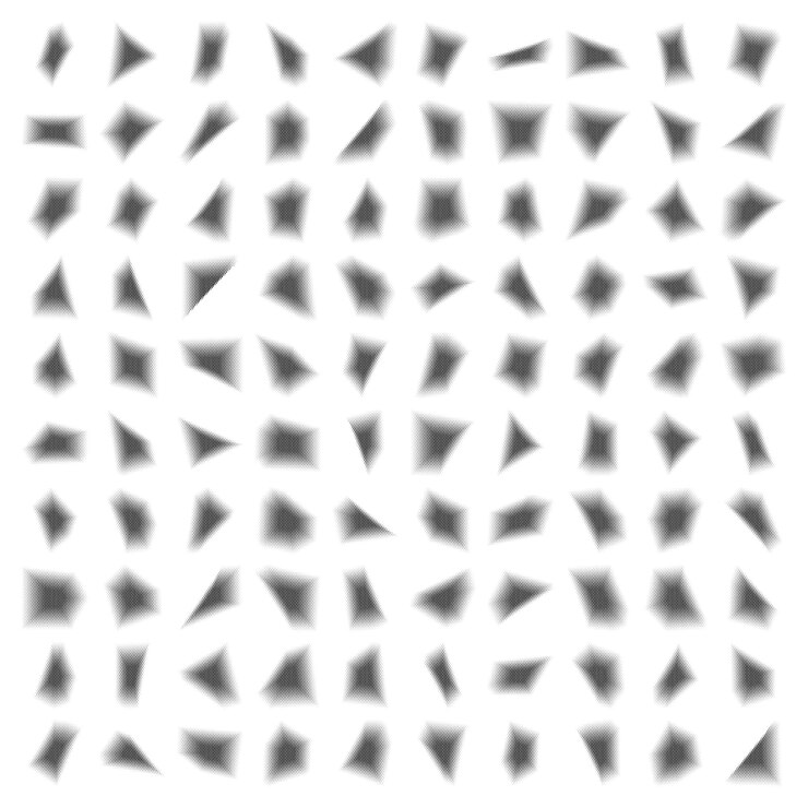 Vector conjunto de fondo abstracto de semitono hexagonal 100
