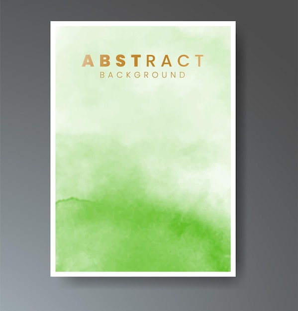 Conjunto de fondo de acuarela abstracto pintado a mano creativo Diseño para su postal de fecha de portada