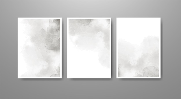 Conjunto de fondo de acuarela de vector colorido brillante. Ilustración abstracta