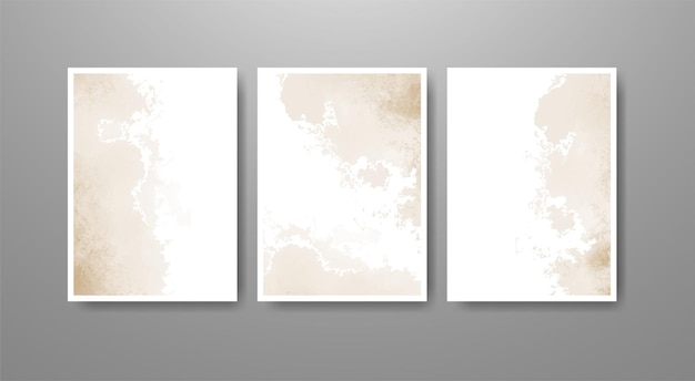 Conjunto de fondo de acuarela de vector colorido brillante. Ilustración abstracta