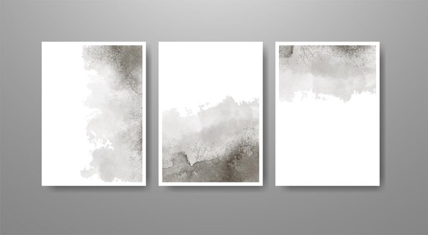 Conjunto de fondo de acuarela de vector colorido brillante. Ilustración abstracta