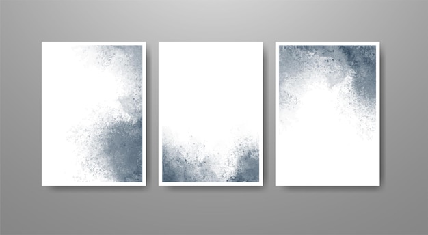 Conjunto de fondo de acuarela de vector colorido brillante. Ilustración abstracta
