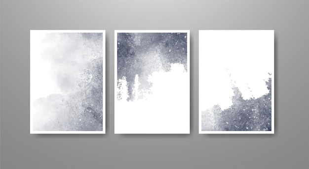 Conjunto de fondo de acuarela de vector colorido brillante. Ilustración abstracta