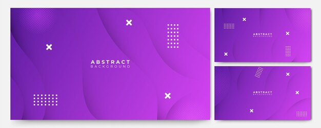 Conjunto de fondo de colores mínimo de moda abstracto moderno Composición de formas dinámicas con gráfico futurista hipster moderno Diseño de textura de fondo abstracto de vector banner de cartel brillante