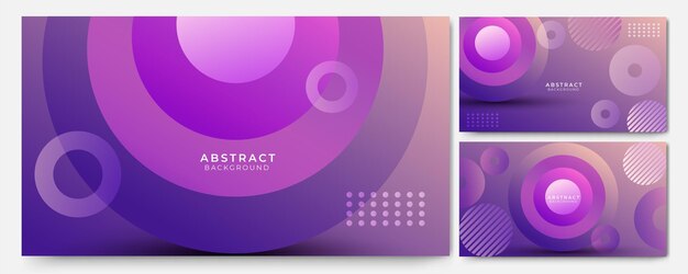 Conjunto de fondo de colores mínimo de moda abstracto moderno Composición de formas dinámicas con gráfico futurista hipster moderno Diseño de textura de fondo abstracto de vector banner de cartel brillante