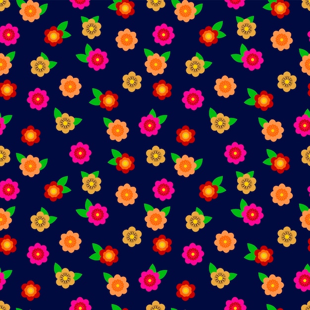 Un conjunto de fondo sin costuras con flores de amapola gráficos vectoriales x