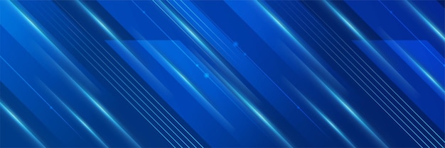 Conjunto de fondo de diseño de banner abstracto azul transparente moderno