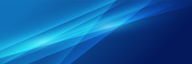 Conjunto de fondo de diseño de banner abstracto azul transparente moderno