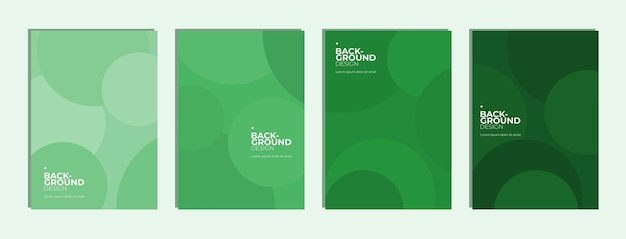 Conjunto de fondo geométrico abstracto con vector de círculos