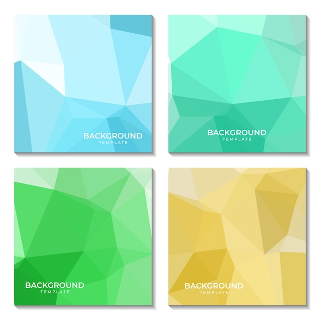 conjunto de fondo geométrico colorido abstracto con forma de triángulo