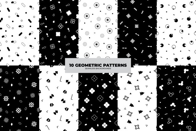 Conjunto de fondo geométrico