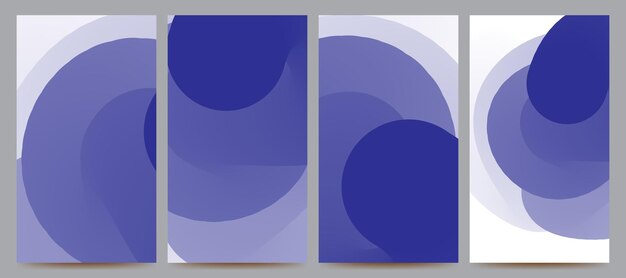 conjunto de fondo de gradiente abstracto para el diseño de plantillas de folletos de carteles, carteles, folletos, etc.