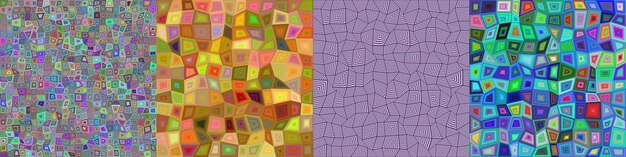 Conjunto de fondo de polígono rectángulo abstracto