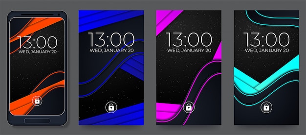 Vector conjunto de fondo de superposición