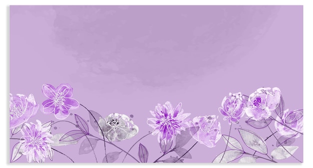 Conjunto de fondo vectorial de flores abstractas