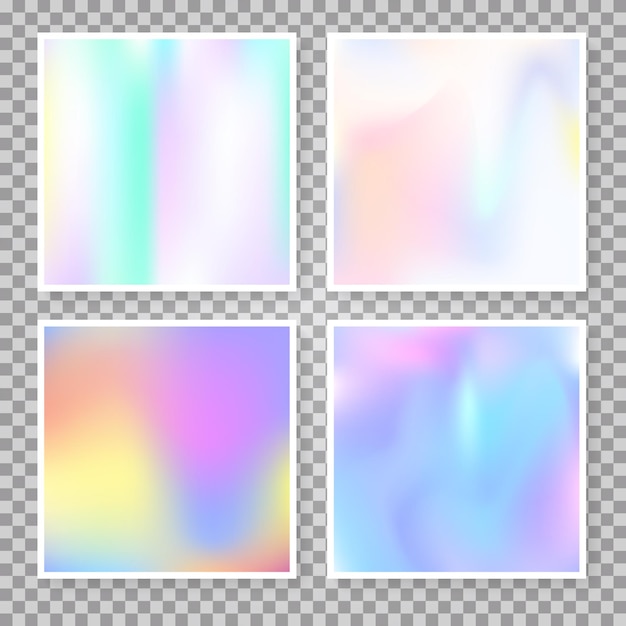 Conjunto de fondos abstractos holográficos