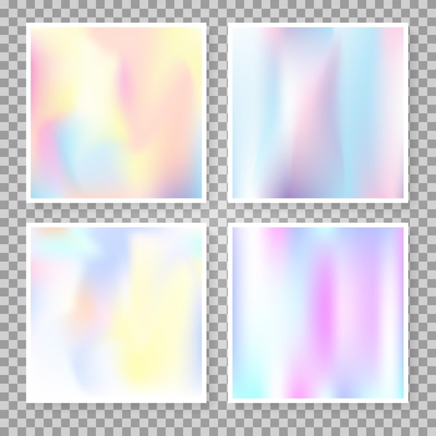 Conjunto de fondos abstractos holográficos