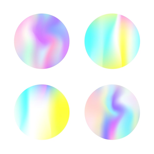 Conjunto de fondos abstractos holográficos