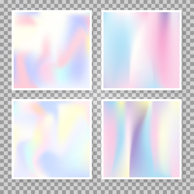 Conjunto de fondos abstractos holográficos